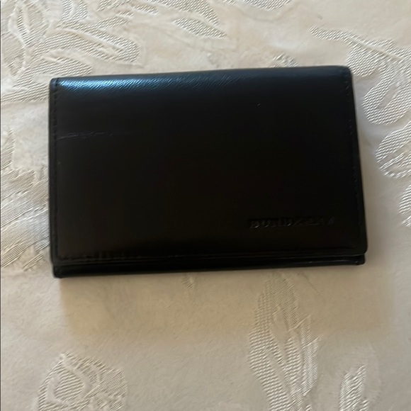 Burberry Black Leather Wallet/Card Holder Unisex - Picture 1 of 6